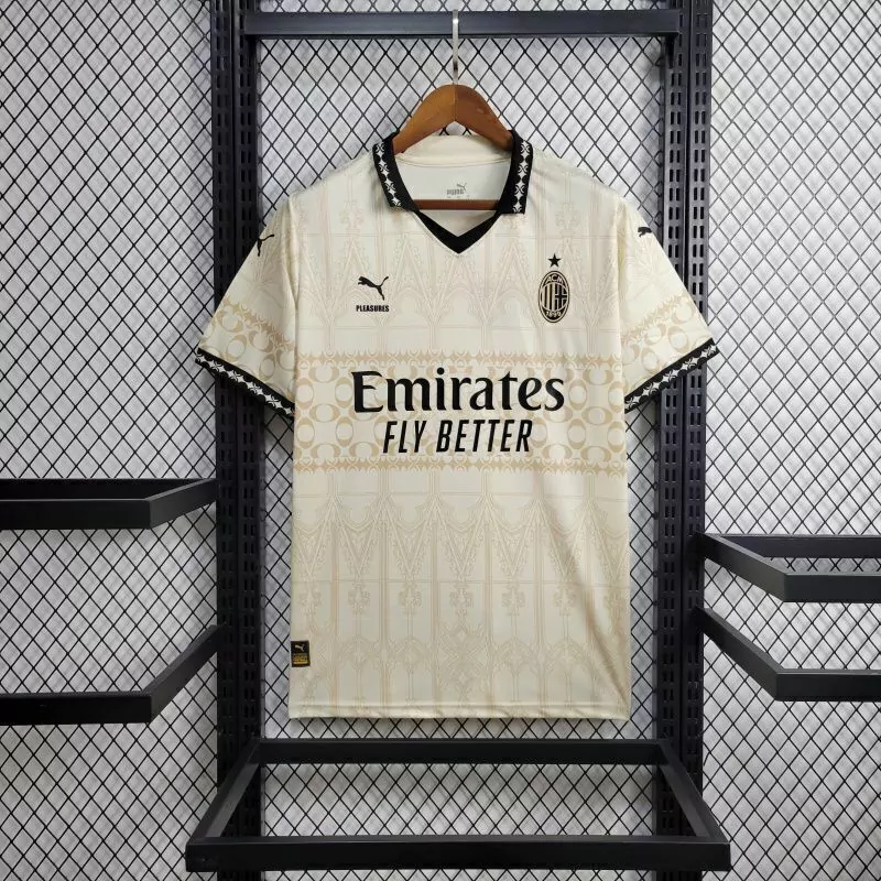 Camisa AC Milan 24/25 Masculino Torcedor Puma - Branco