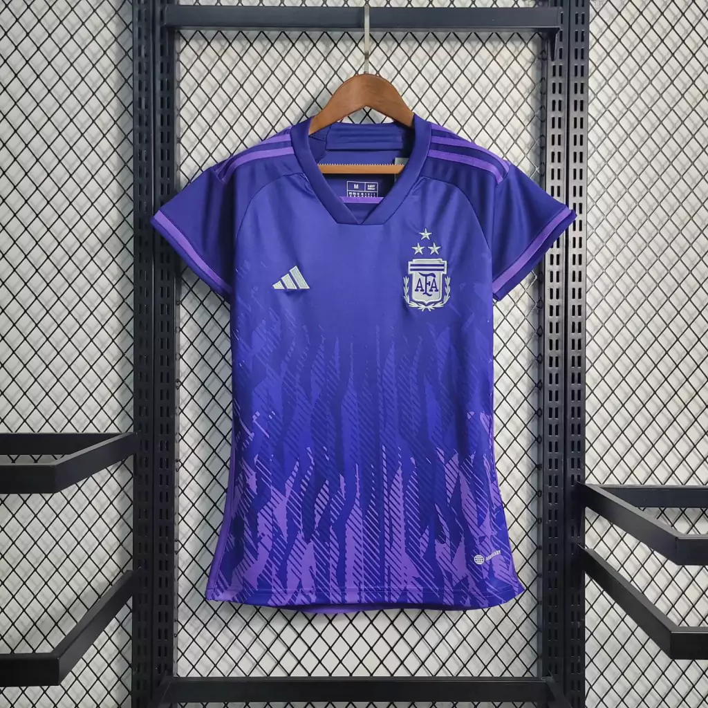 Camisa Argentina Away - 22/23 Feminina - Roxo