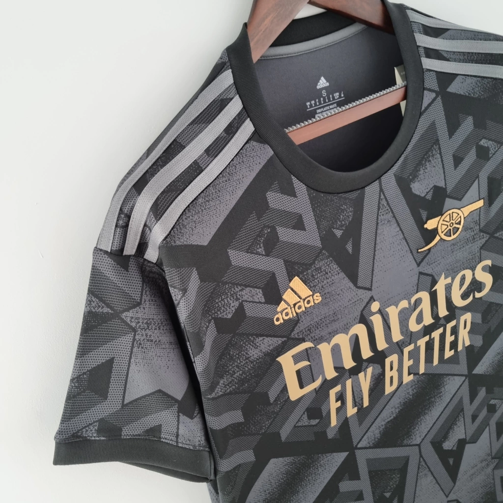 Camisa Arsenal 22/23 Masculina - Preto e Dourado
