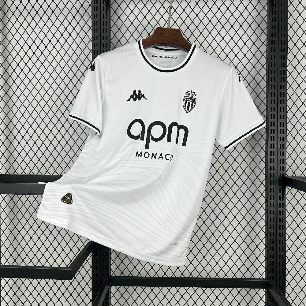 Camisa AS Monaco Away 25/26 - Branca