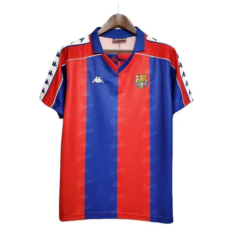 Camisa Barcelona Retrô 1992/1995 - Azul e Vermelha