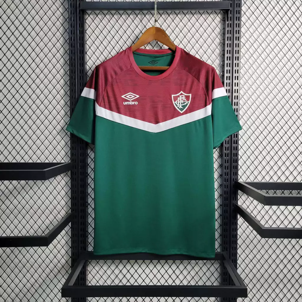 Camisa Fluminense 23/24 Torcedor Masculina - Verde e Vermelho