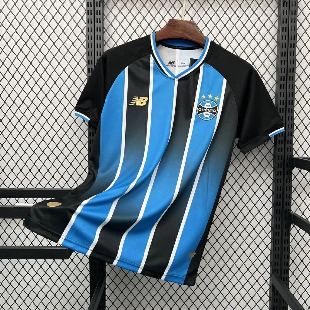 Camisa Grêmio Home 26/27 Torcedor New Balance - Preto e Azul