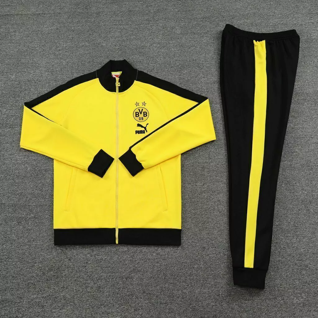 Conjunto Training Borussia Dortmund 23/24 Puma - Amarelo e Preto