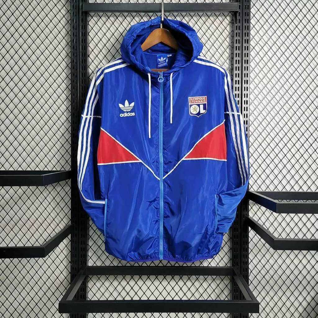 Jaqueta Corta Vento Lyon 23/24 Adidas - Azul